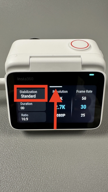 Deslizar para cima para aceder ao menu de defini&ccedil;&otilde;es