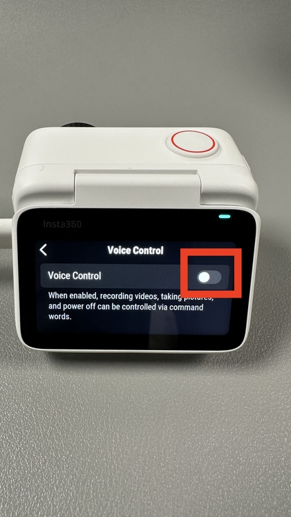 Disabling voice control on Insta360 GO 3S