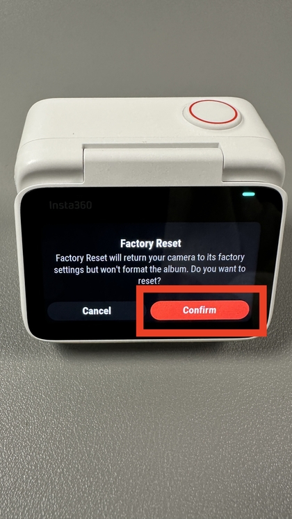 Fabrika ayarlarına sıfırlama i&ccedil;in onay istemi
