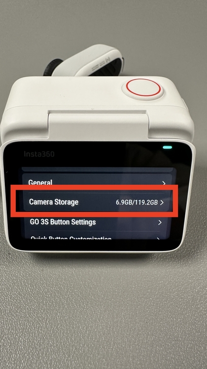 T&aacute;rhelyinform&aacute;ci&oacute; az Insta360 GO 3S-en