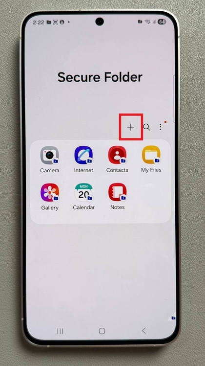 Adicionar aplica&ccedil;&otilde;es &agrave; pasta segura