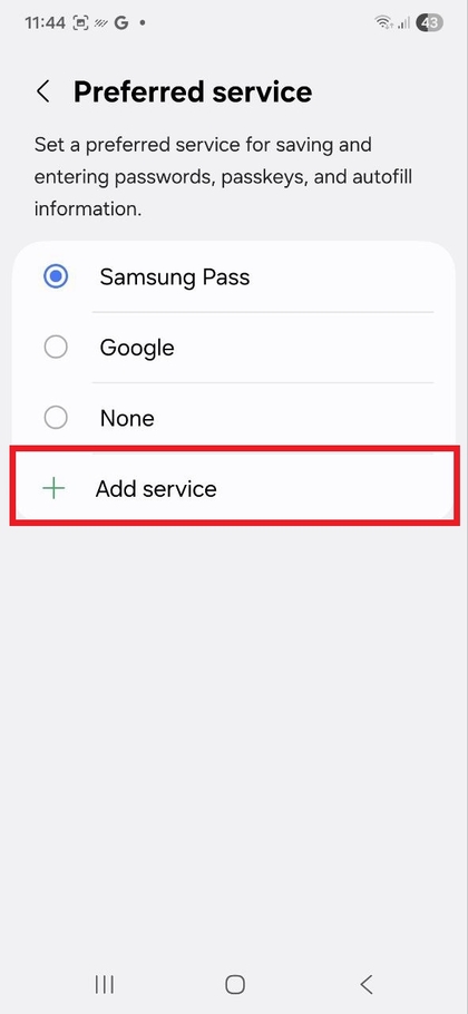 Opci&oacute;n de A&ntilde;adir Nuevo Servicio de Autocompletar