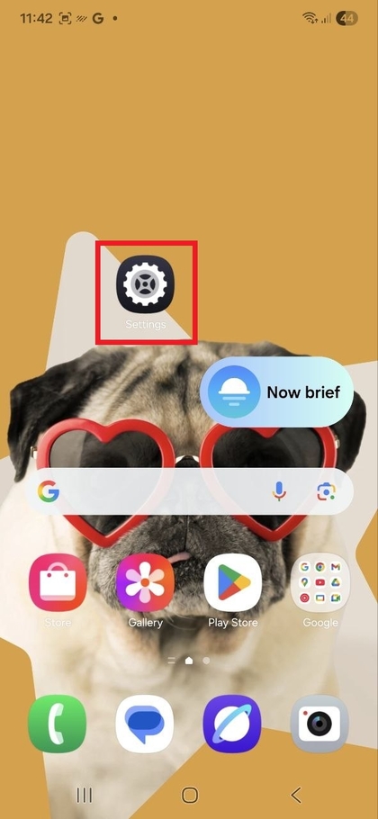 Icono de la Aplicaci&oacute;n de Ajustes del Samsung Galaxy S25 FE