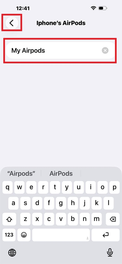 &AElig;ndret navn p&aring; AirPods vises p&aring; iPhone