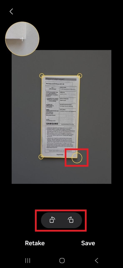 Vegla e prerjes n&euml; aplikacionin e kamer&euml;s