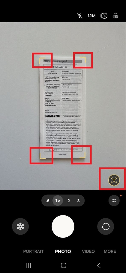 Samsung Galaxy S25 FE duke p&euml;rdorur kamer&euml;n p&euml;r skanim