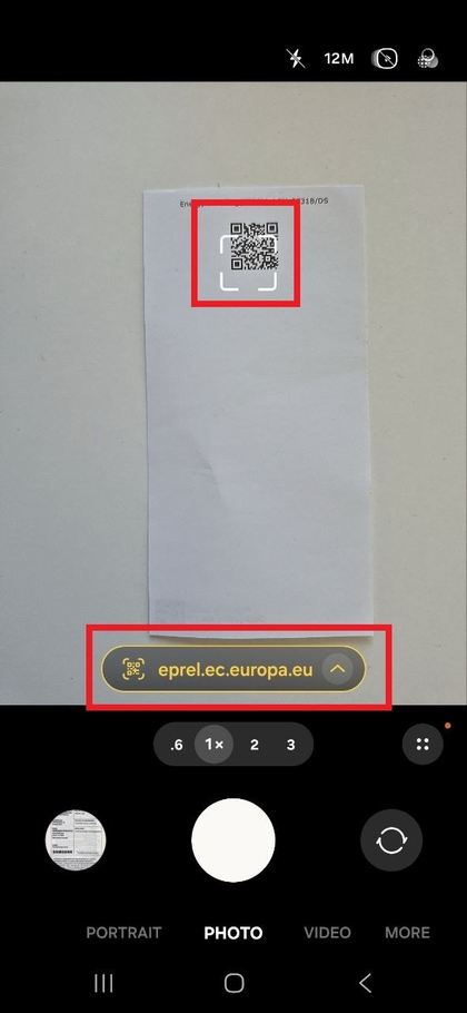 Samsung Galaxy S25 FE Camera app open