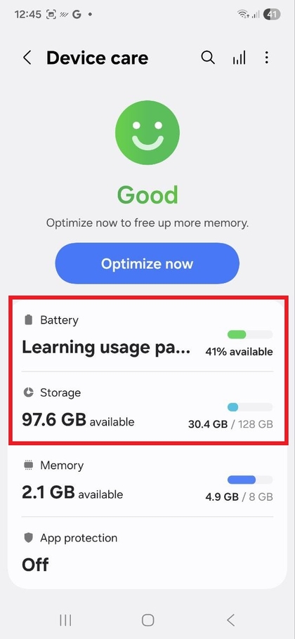 Descripci&oacute;n general de las funciones de Cuidado del Dispositivo