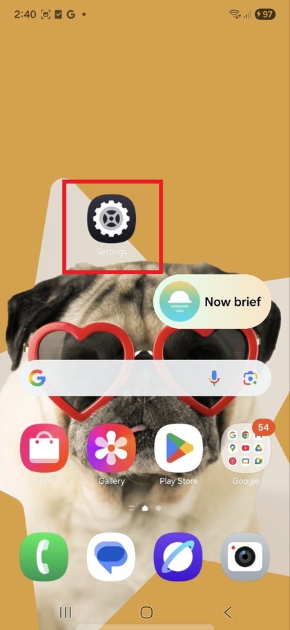 Icona dell'app Impostazioni