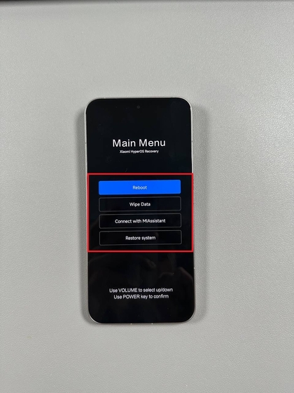 Ulazak u način rada za oporavak na Xiaomi 15T Pro