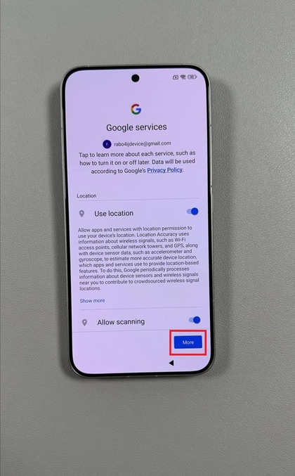 Impostazioni dei servizi di Google su Xiaomi 15T Pro