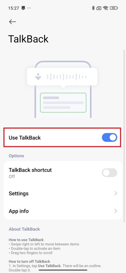 Option TalkBack auf Xiaomi 15T Pro aktivieren