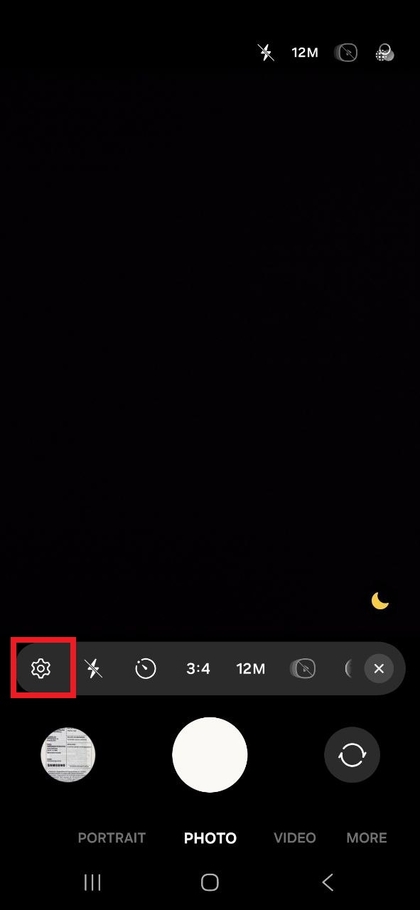 Configura&ccedil;&otilde;es da c&acirc;mera no Samsung Galaxy S25 FE