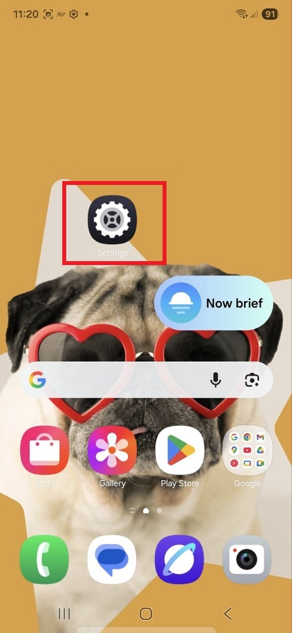 Samsung Galaxy S25 FE телефонындағы параметрлерді ашу