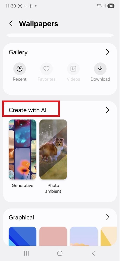 Accesează generarea de imagini de fundal cu AI