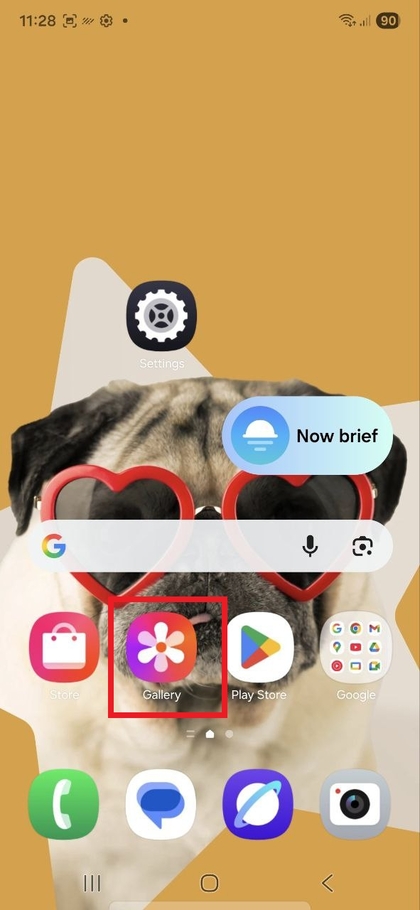 Deschide aplicația Galerie