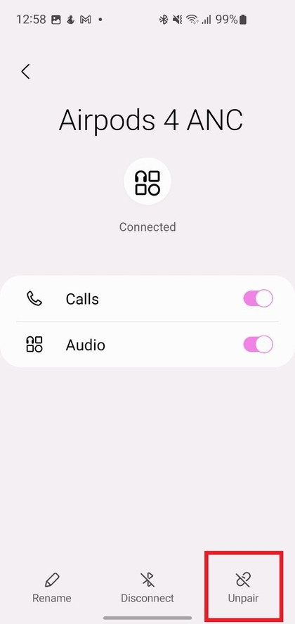 Opsioni p&euml;r heqjen e &ccedil;ift&euml;zimit p&euml;r Apple AirPods n&euml; cil&euml;simet Bluetooth