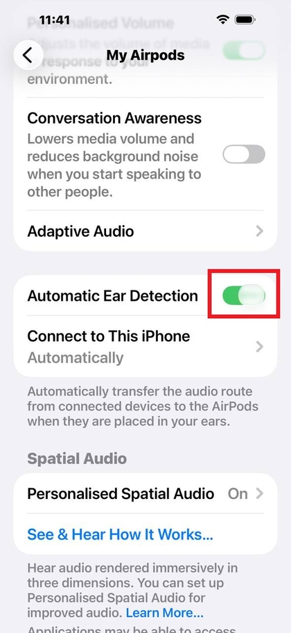 Aktiver automatisk &oslash;redetektion