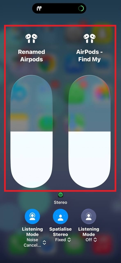 Ajustar controles deslizantes de volume no iPhone