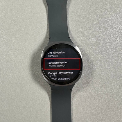 Izbornik Opcije za razvojne programere na Samsung Galaxy Watch 8 LTE