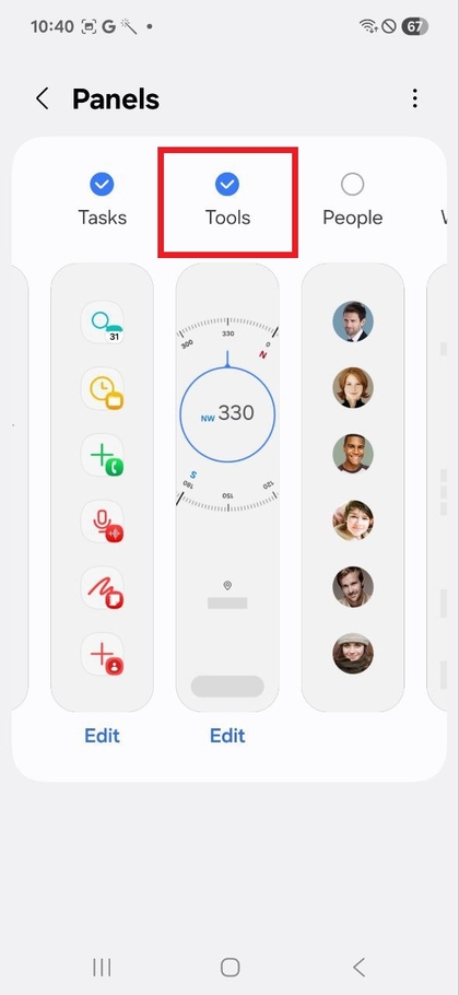 Az Eszk&ouml;zpanel kiv&aacute;laszt&aacute;sa