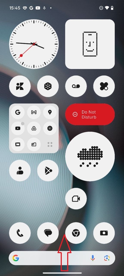 Pantalla de aplicaciones recientes en Nothing Phone 3