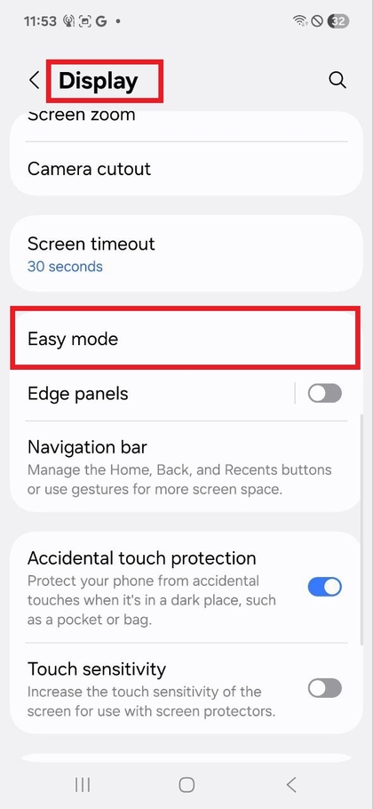 Egyszerű M&oacute;d a Samsung Galaxy A17 5G K&eacute;sz&uuml;l&eacute;ken
