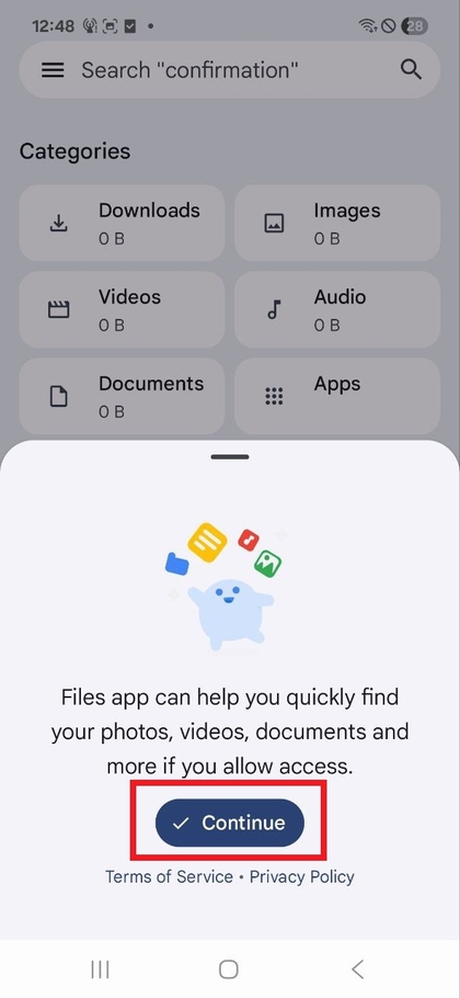 Nastavitev dovoljenj v Files by Google