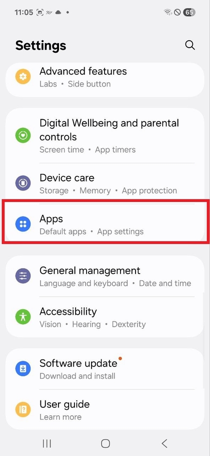 Př&iacute;stup k Aplikac&iacute;m z Nastaven&iacute;