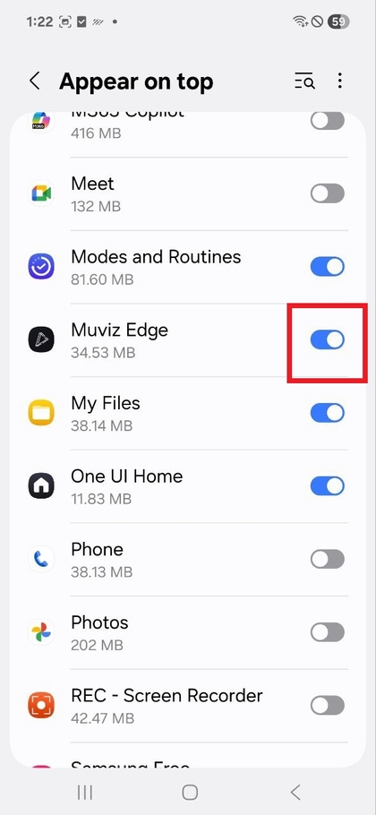 Activarea permisiunii de desenare peste aplicații