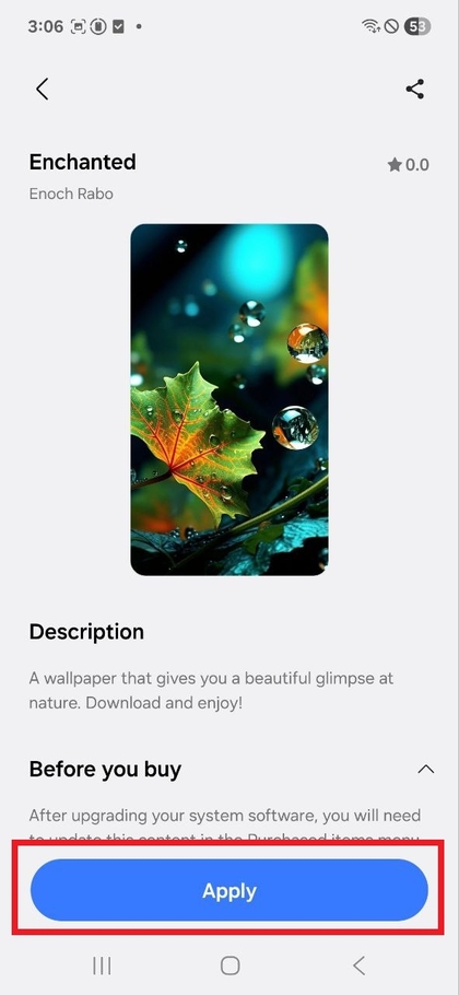 Samsung Galaxy A17 5G da fon rasmini qo'llash