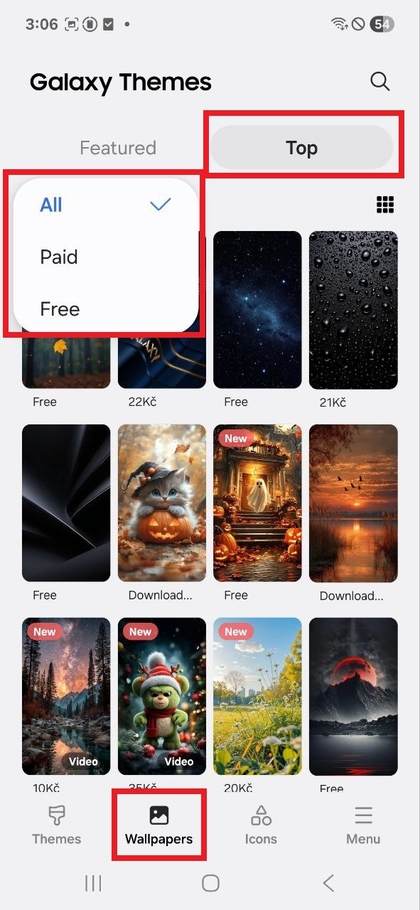 Samsung Galaxy mavzulari do'koni