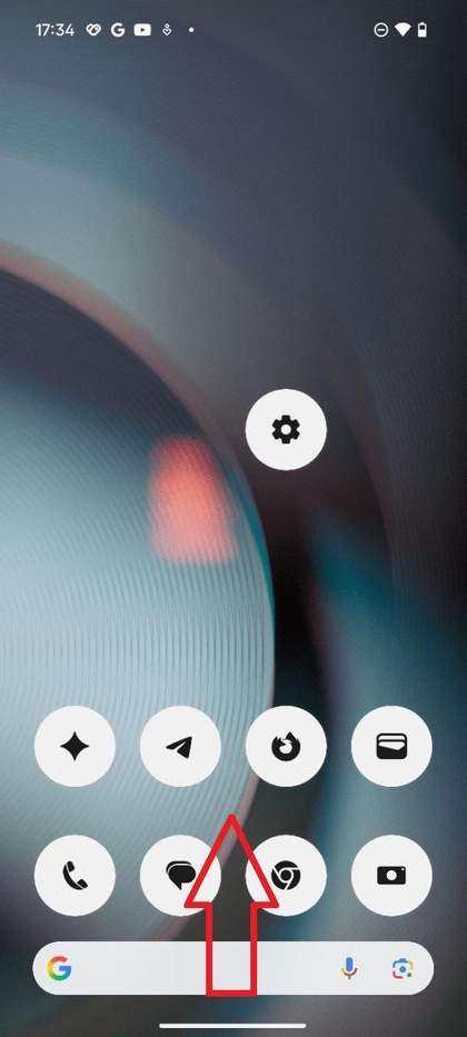 Dodirivanje ikone snimke zaslona na popisu nedavnih aplikacija na Nothing Phone 3