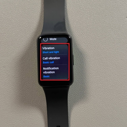 Mipangilio ya mtetemo kwenye Samsung Galaxy Fit 3