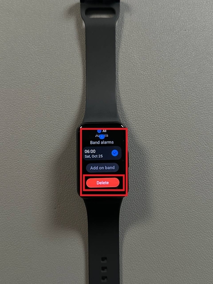 Supprimer l'alarme du Samsung Galaxy Fit 3
