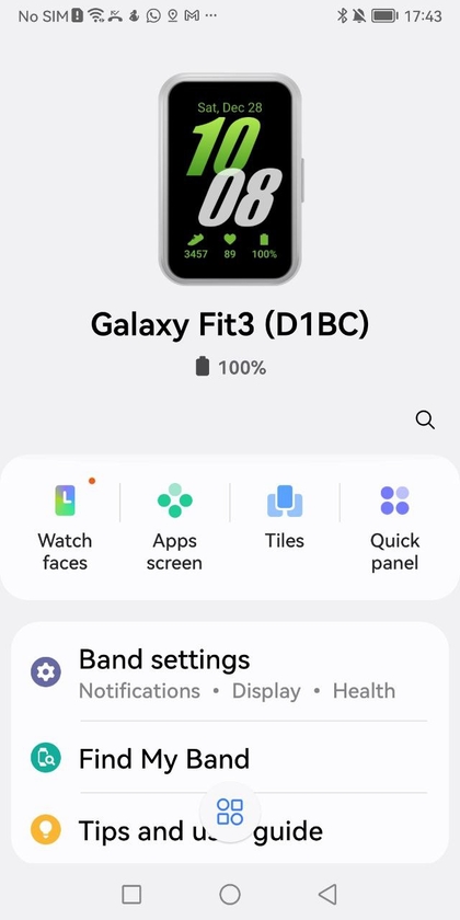 Samsung Wearable Uygulamasını A&ccedil;ın