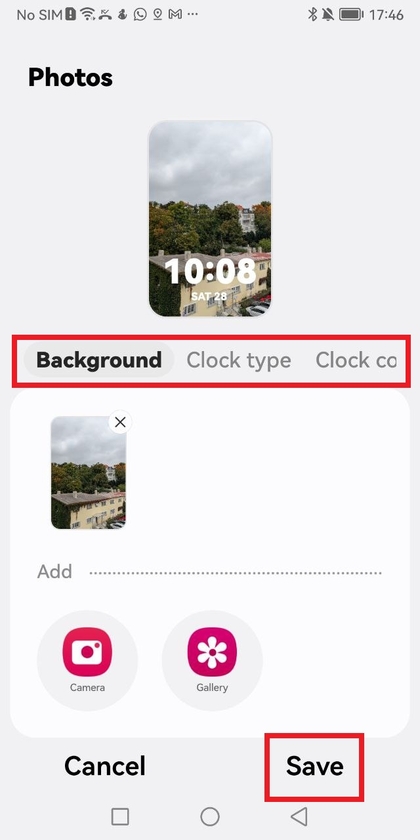 Saat Y&uuml;z&uuml;n&uuml; Kaydedin ve Uygulayın