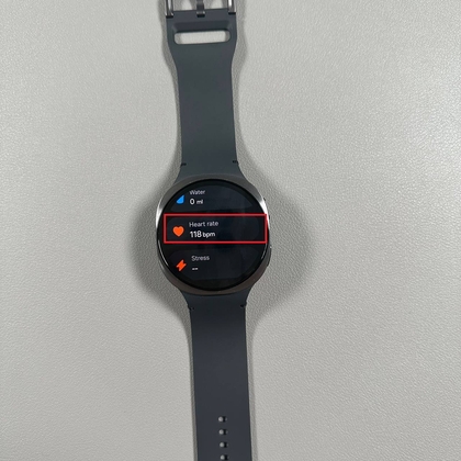 Herzfrequenz-Bereich in der Samsung Health App