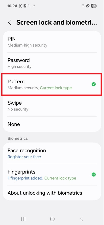K&eacute;pernyőz&aacute;r t&iacute;pus opci&oacute; kiv&aacute;laszt&aacute;sa