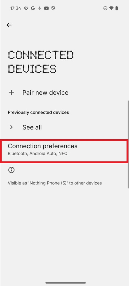 Activation de la compatibilit&eacute; OTG sur le Nothing Phone 3