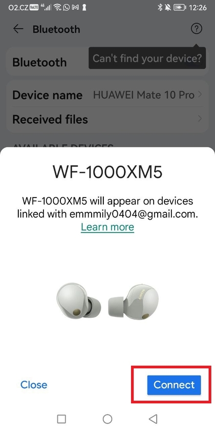 Best&auml;tigungsdialog f&uuml;r die Bluetooth-Kopplung