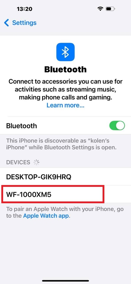iPhone sucht nach Bluetooth-Ger&auml;ten