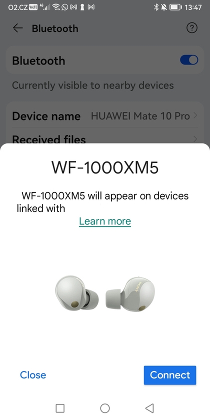 Best&auml;tigungsaufforderung f&uuml;r Bluetooth-Verbindung