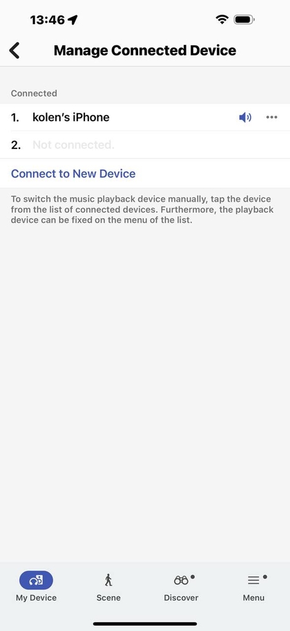 Option &bdquo;Mit neuem Ger&auml;t verbinden&ldquo; in der App
