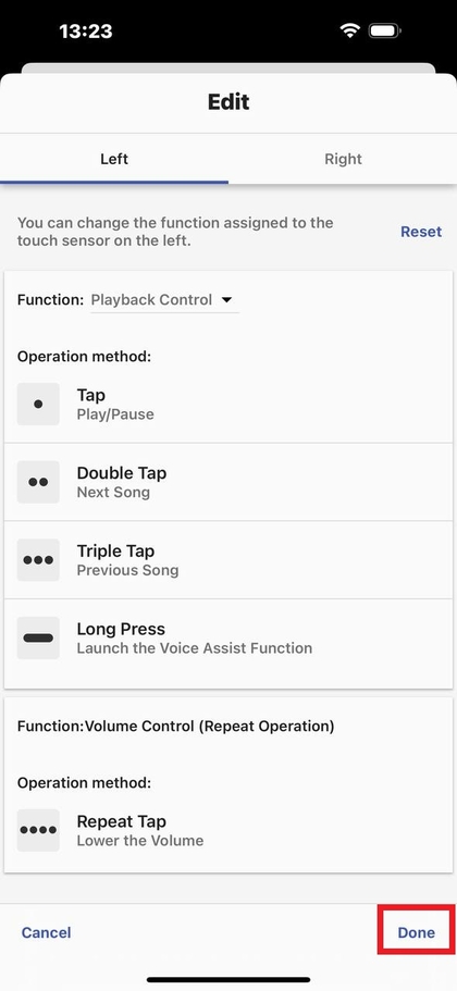 Auf Schaltfl&auml;che &bdquo;Fertig&ldquo; in der App tippen