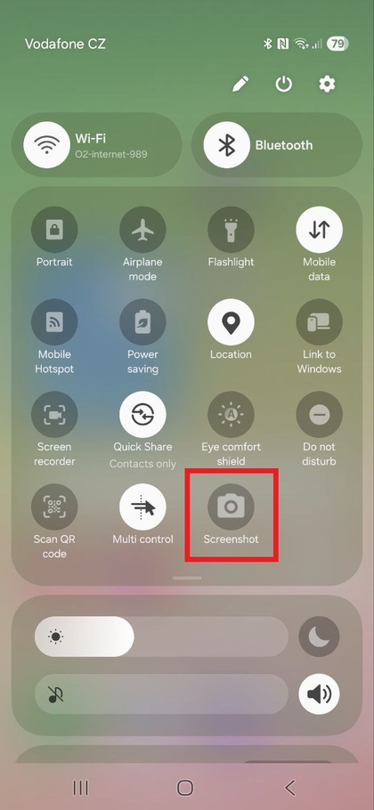 Gyorsbe&aacute;ll&iacute;t&aacute;sok men&uuml; a Samsung Galaxy A56-on