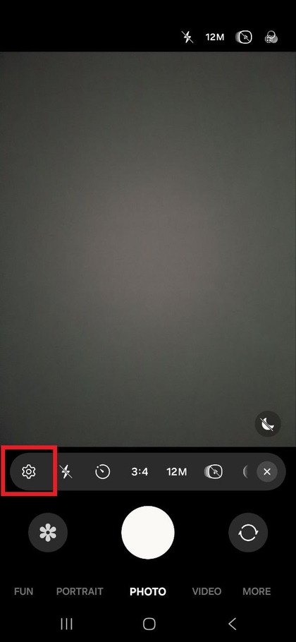Ikoni ya mipangilio ya kamera