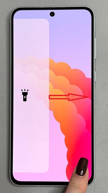 A hozz&aacute;adott z&aacute;rol&aacute;si k&eacute;pernyő zsebl&aacute;mpa parancsikonj&aacute;nak haszn&aacute;lata