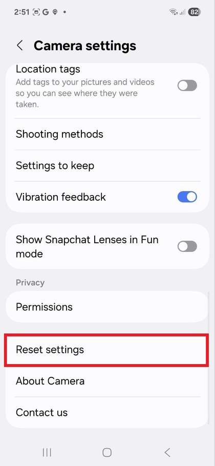 A be&aacute;ll&iacute;t&aacute;sok vissza&aacute;ll&iacute;t&aacute;sa opci&oacute; megkeres&eacute;se &eacute;s kiv&aacute;laszt&aacute;sa