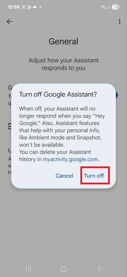 &Alpha;&pi;&epsilon;&nu;&epsilon;&rho;&gamma;&omicron;&pi;&omicron;ί&eta;&sigma;&eta; &tau;&omicron;&upsilon; &delta;&iota;&alpha;&kappa;ό&pi;&tau;&eta; Google Assistant